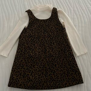 Never worn Leopard dress with top. Size 18-24 months